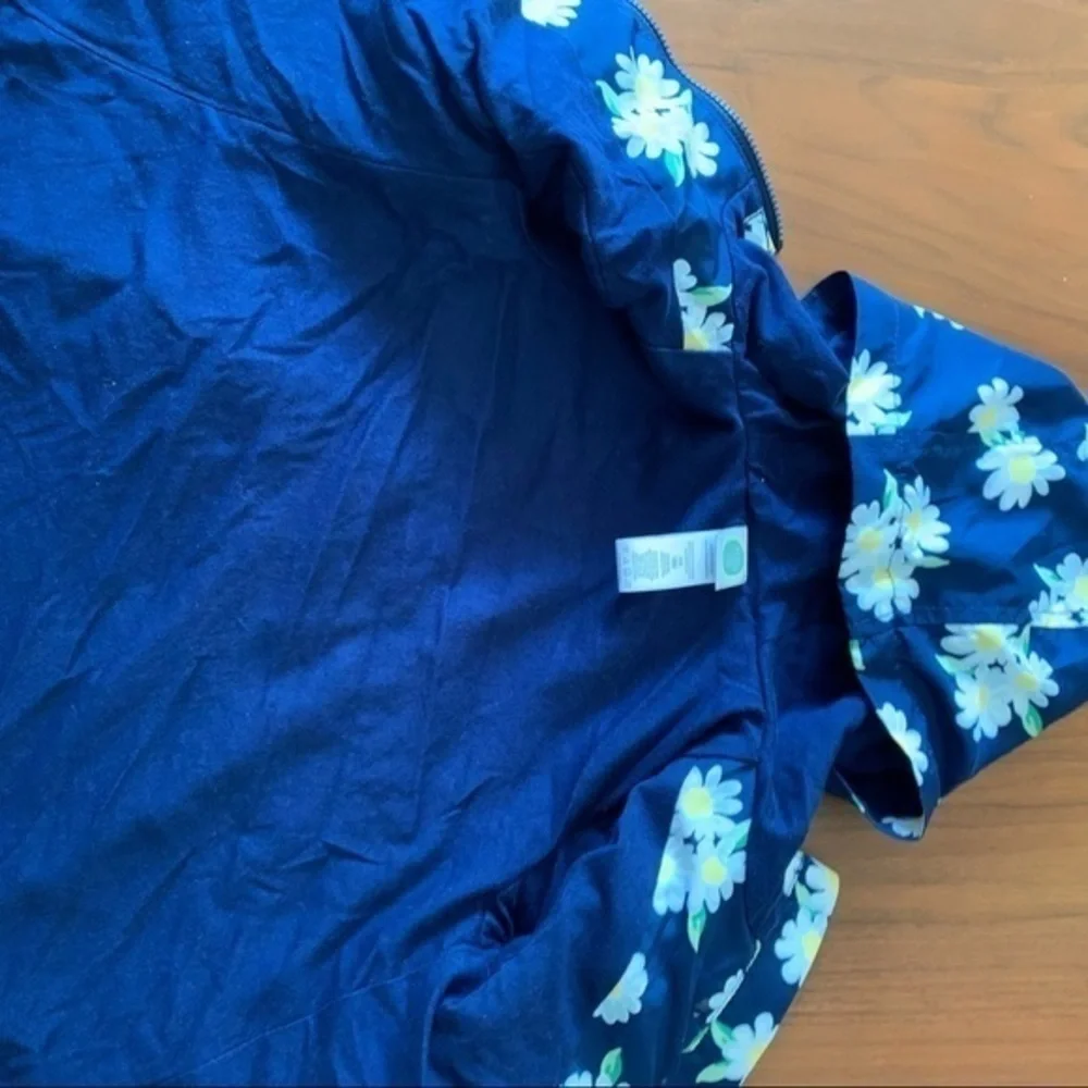 NFS.  Little Me toddler daisy hooded jacket size 18 mth